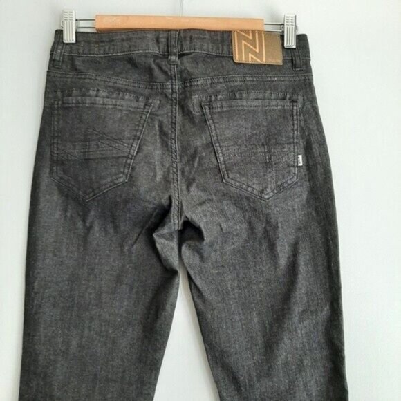 NILE Organic Cotton Tonal Embroidered Floral Skinny Crop Jeans Sz S - Picture 9 of 14